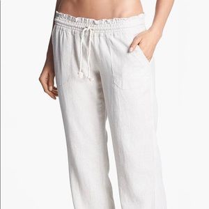 Roxy Oceanside Linen Beach Pants Sz L